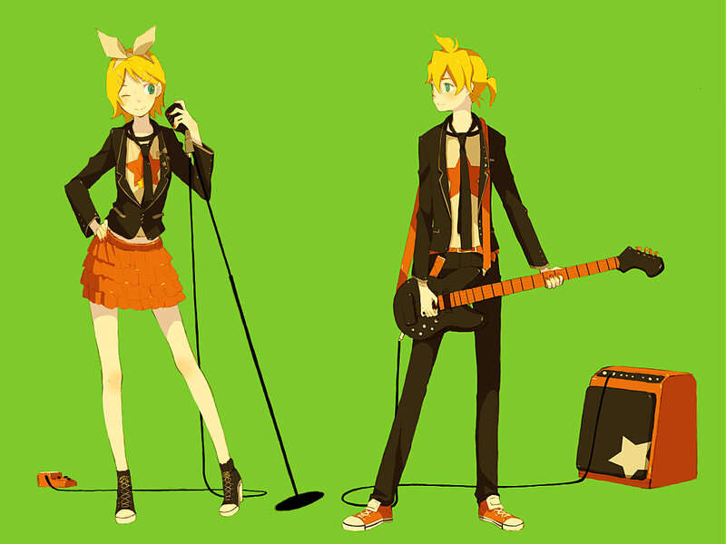 Vocaloid band performing