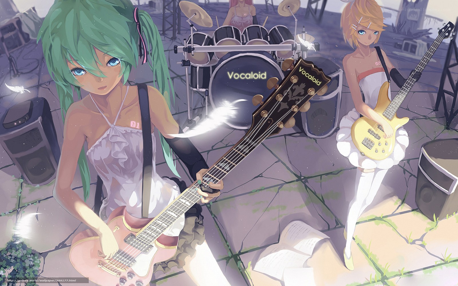 Vocaloid band performing