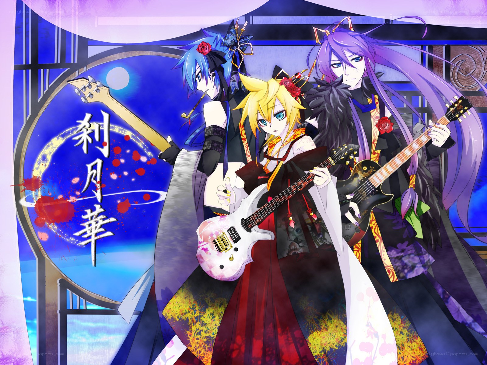 Vocaloid band with guitars