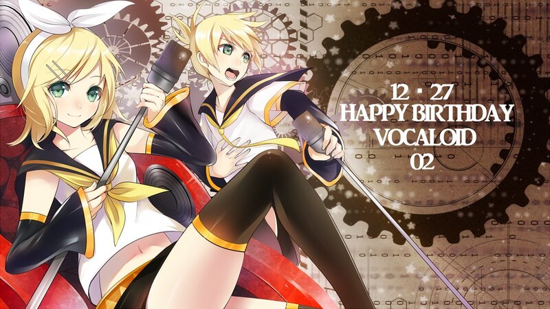 Vocaloid birthday illustration