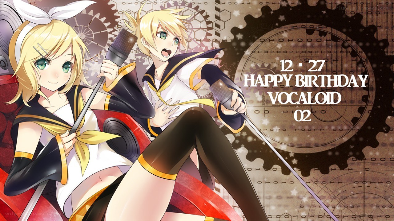Vocaloid birthday illustration