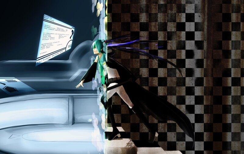 Vocaloid character in digital environment