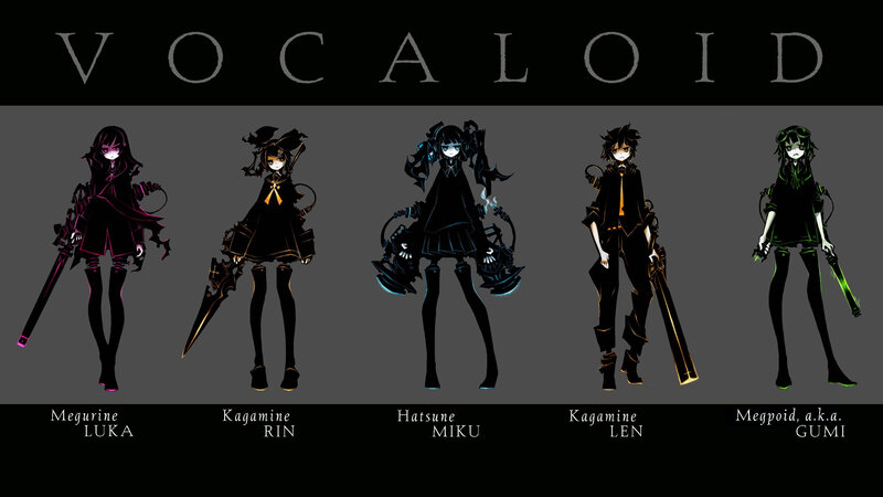 Vocaloid character lineup