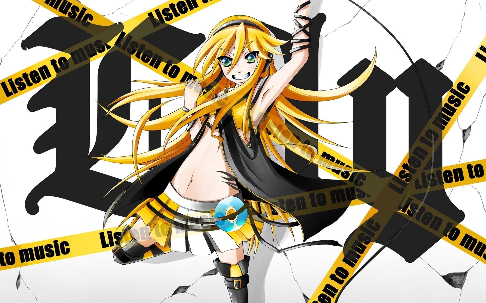 Vocaloid character with music tape