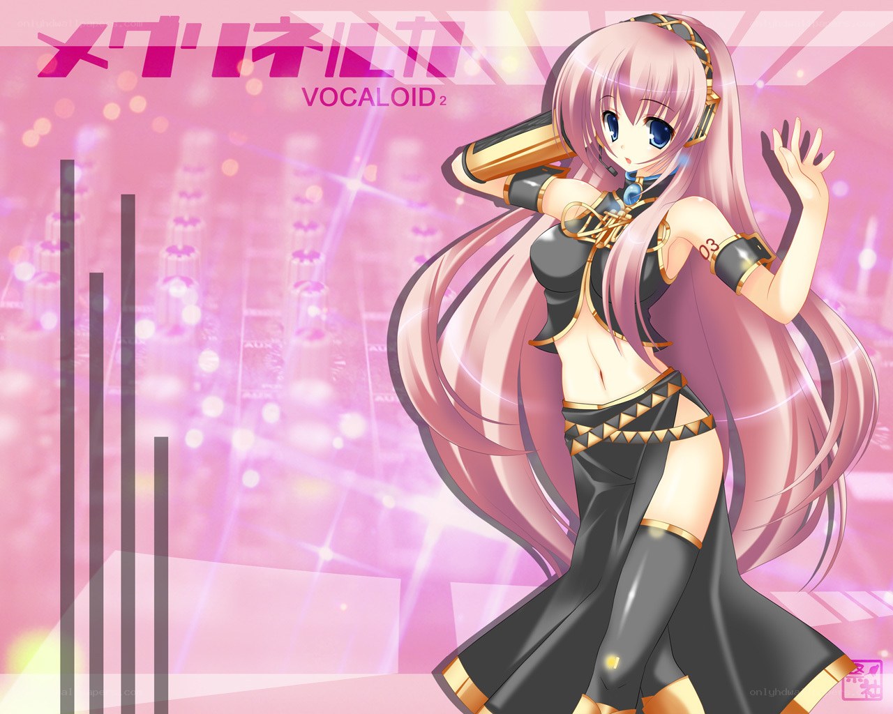Vocaloid character with pink hair