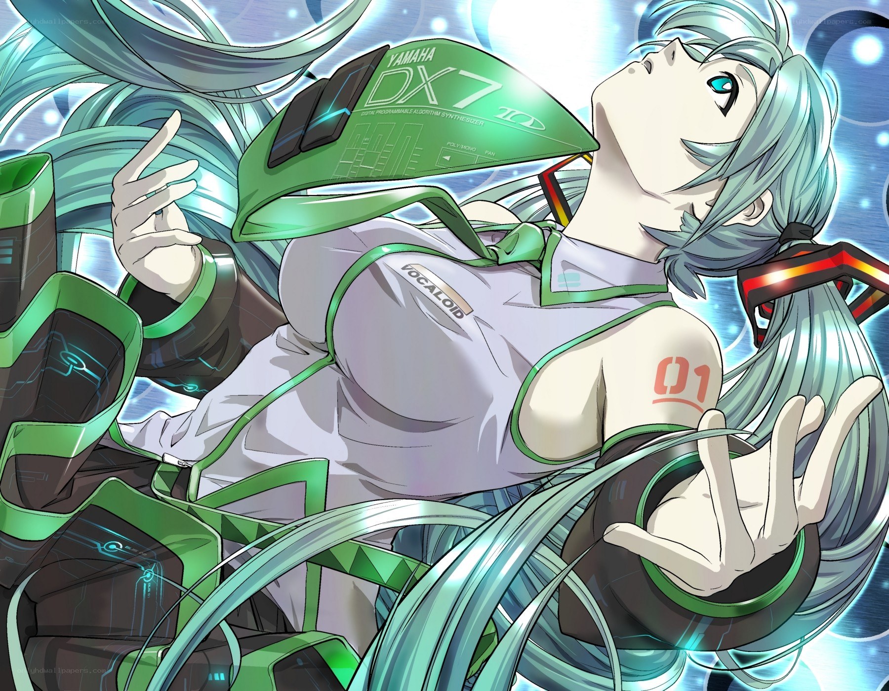 Vocaloid character with Yamaha DX7