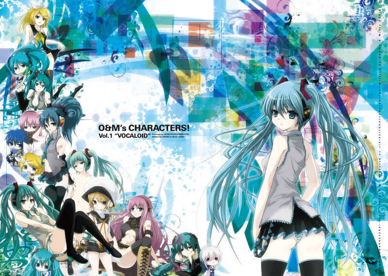 Vocaloid characters collage