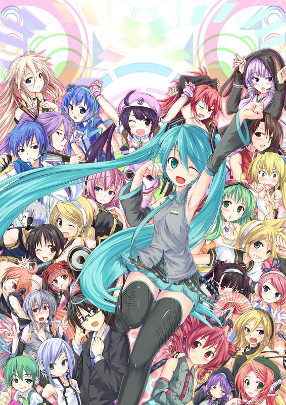 Vocaloid characters gathering