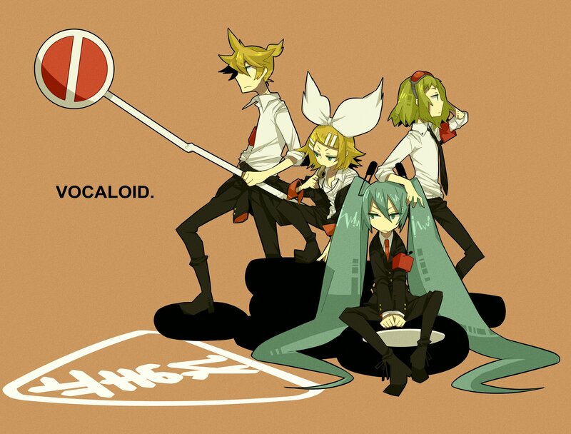 Vocaloid characters illustration