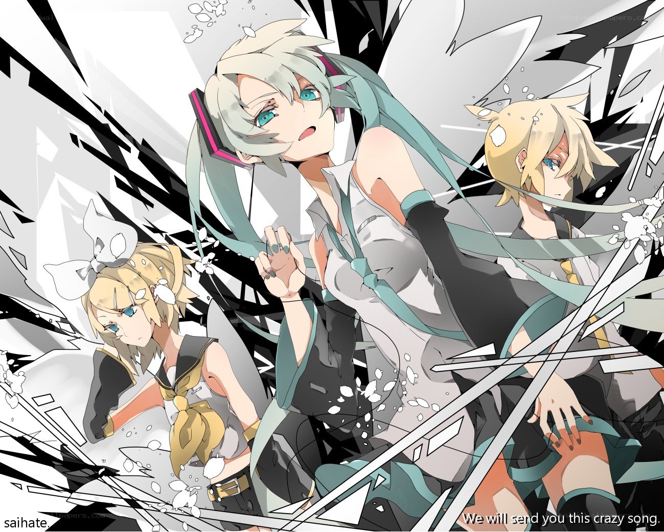 Vocaloid characters in action