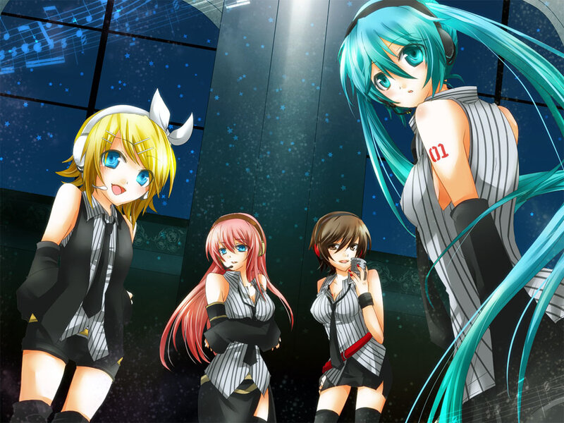 Vocaloid characters in concert