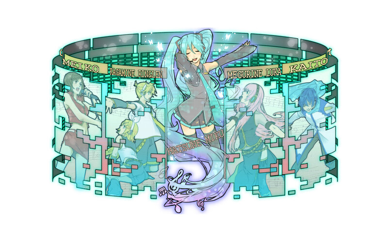Vocaloid characters in concert
