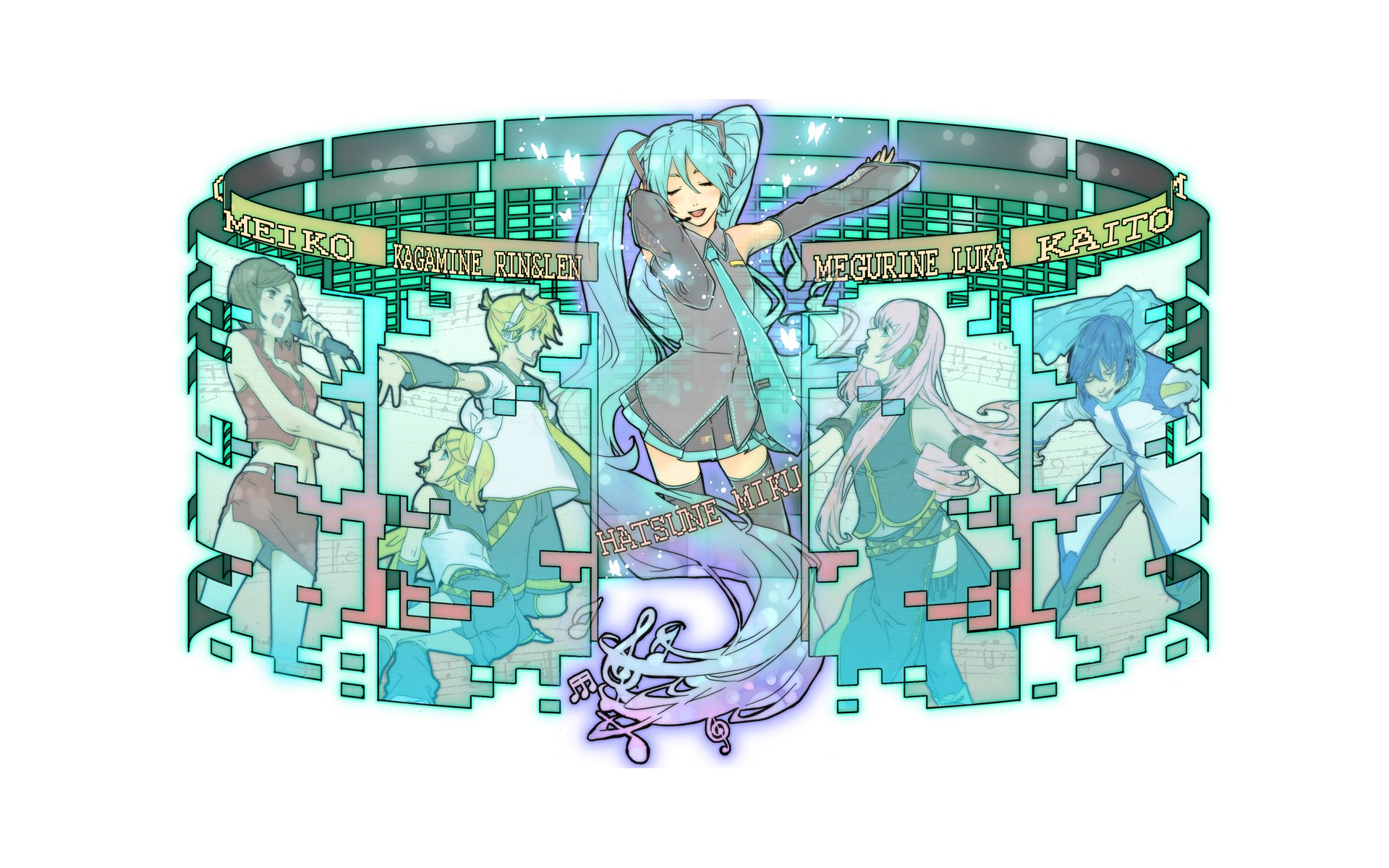 Vocaloid characters in concert