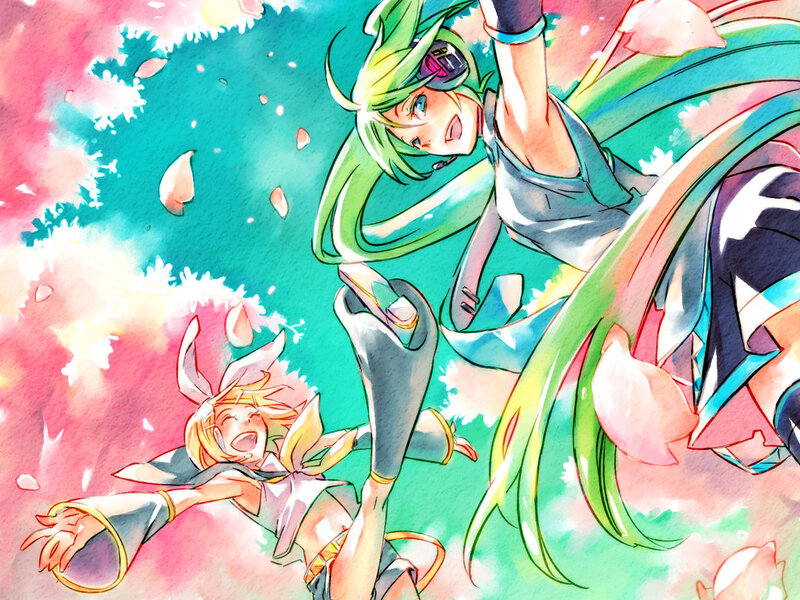 Vocaloid characters in motion