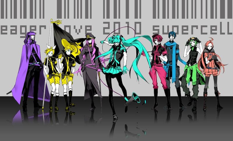 Vocaloid characters lineup