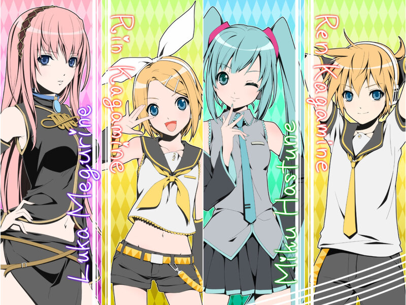 Vocaloid characters portrait