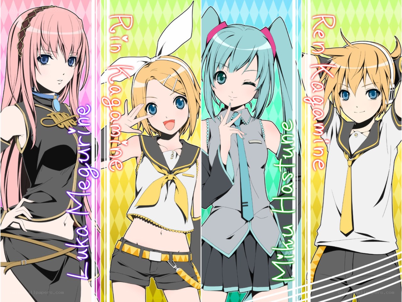 Vocaloid characters portrait