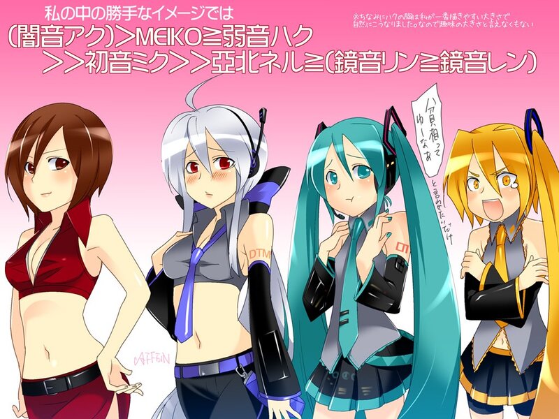 Vocaloid characters ranked
