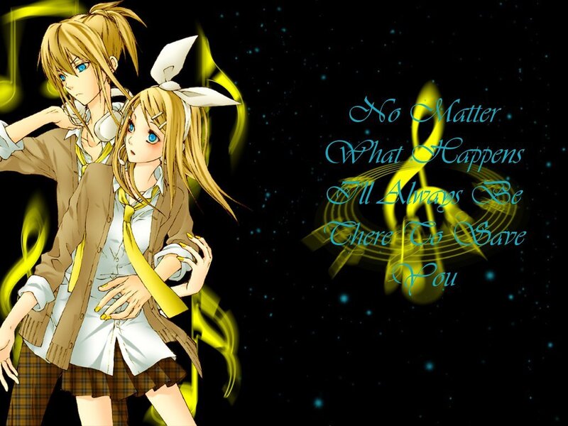 Vocaloid duo with music notes