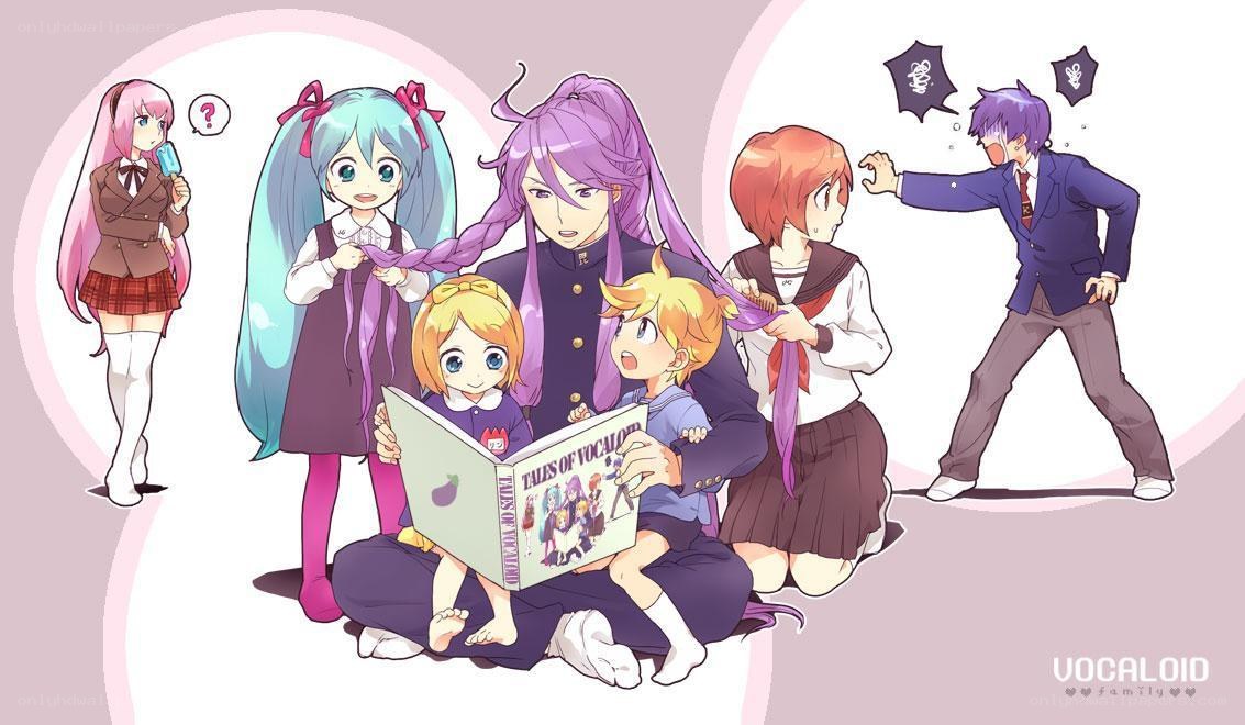Vocaloid family illustration