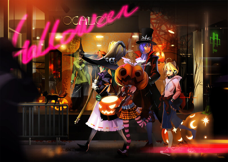 Vocaloid Halloween characters