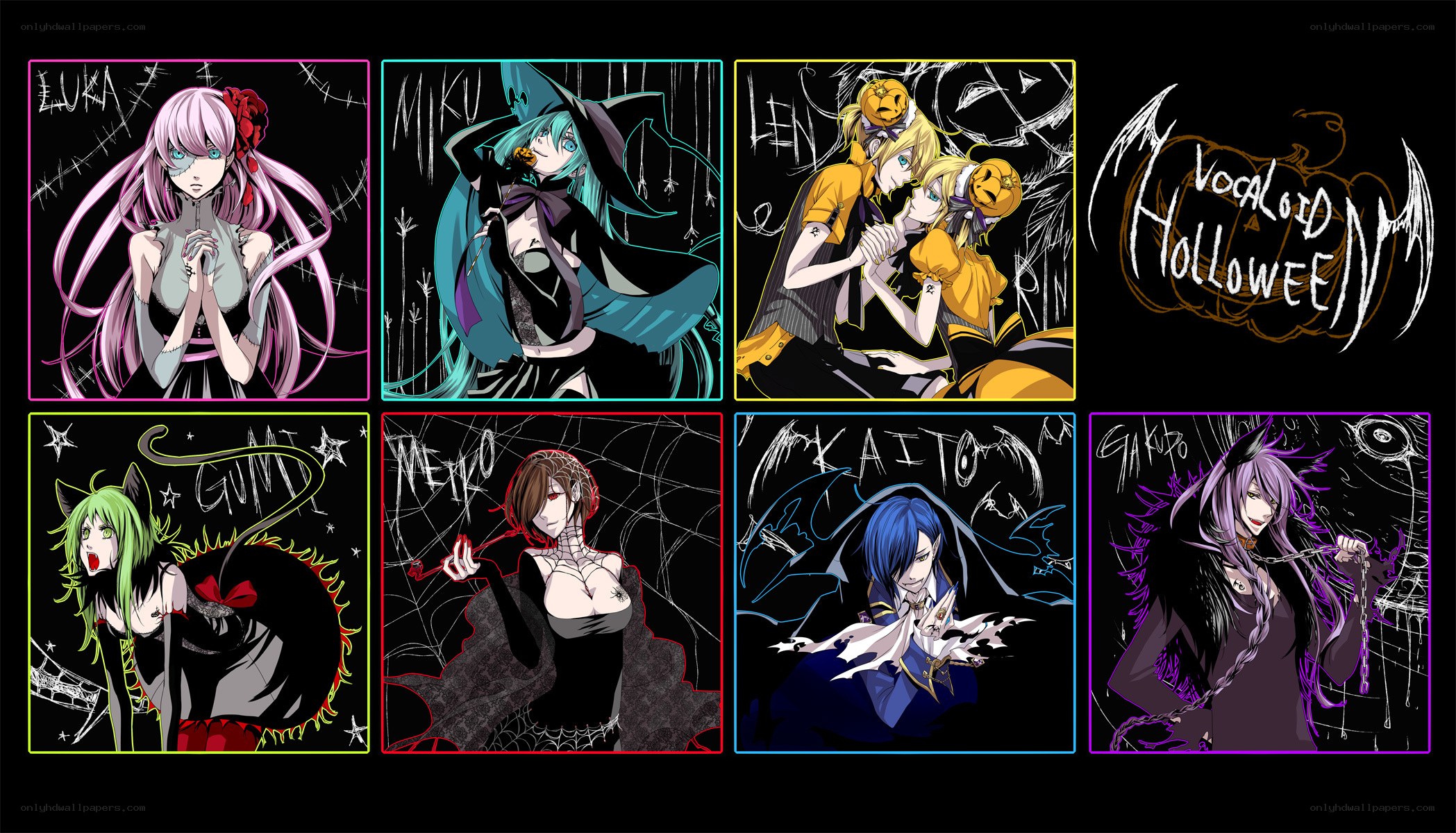 Vocaloid Halloween characters