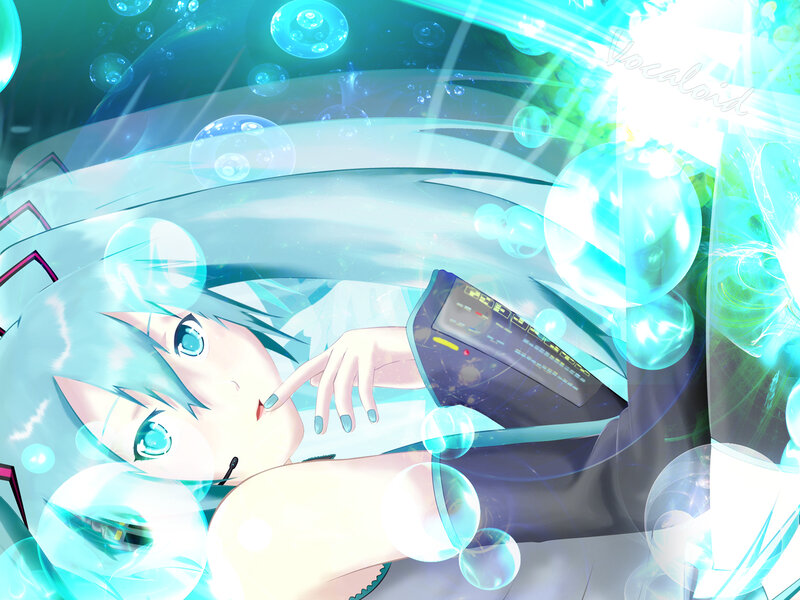 Vocaloid in a bubble dream