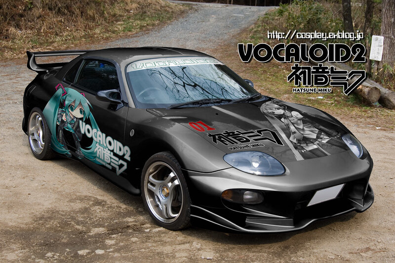 Vocaloid Miku car wrap