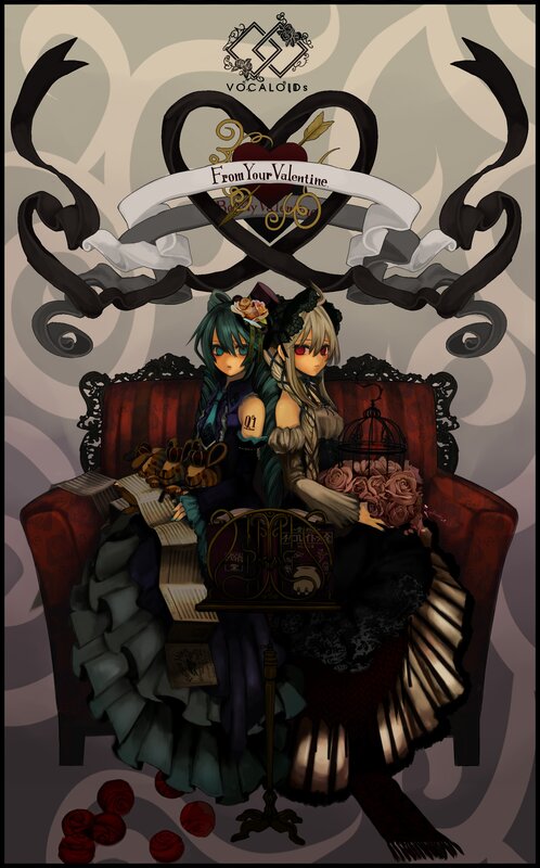 Vocaloid Valentine's Day art