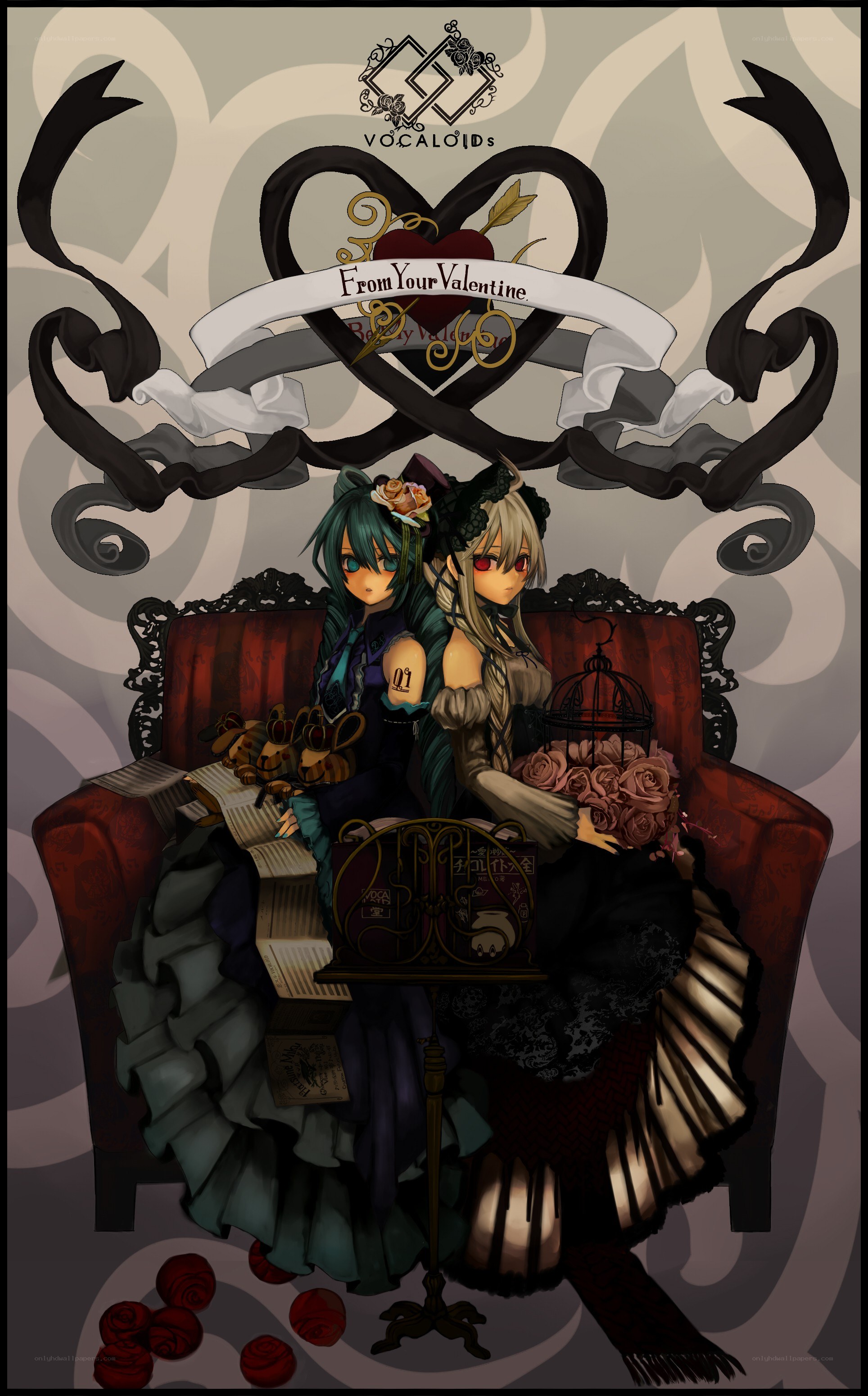 Vocaloid Valentine's Day art