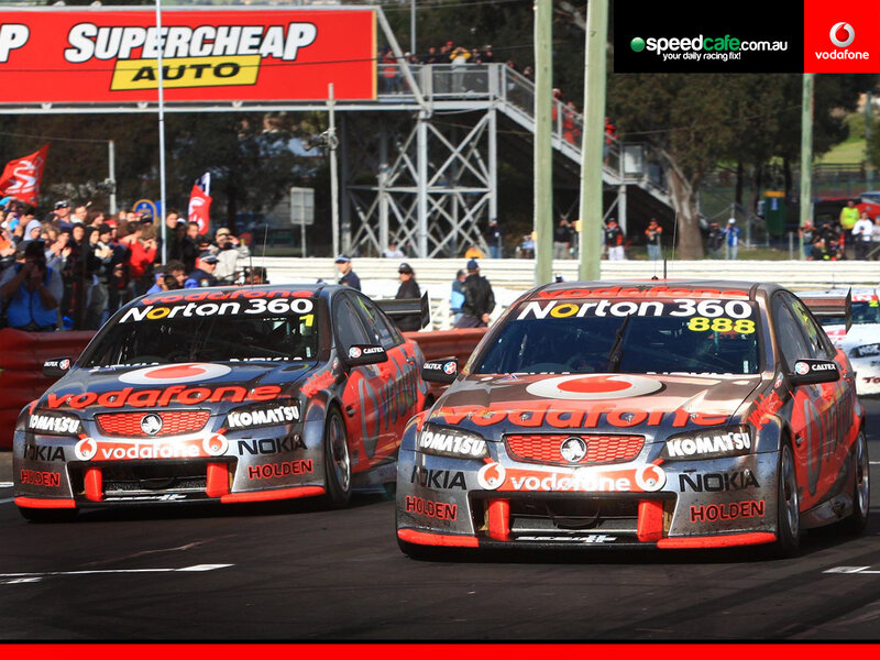 Vodafone Holden Race Cars