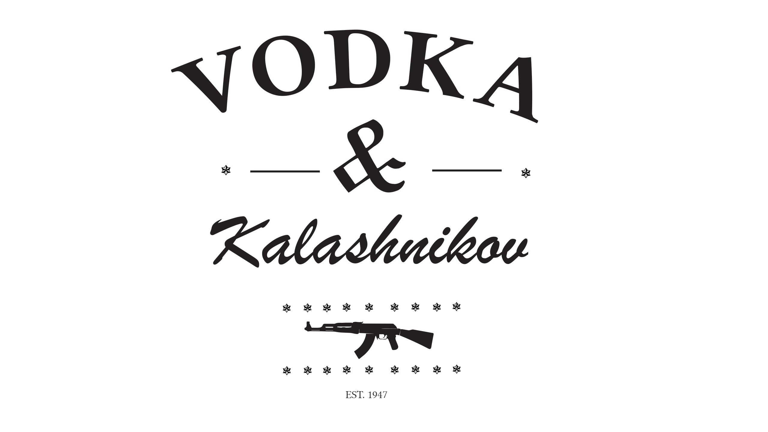 Vodka and Kalashnikov logo
