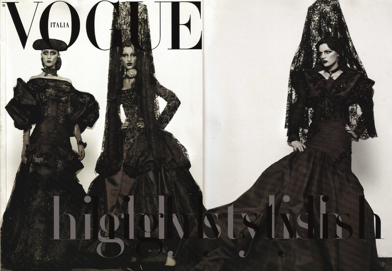 Vogue Italia fashion spread