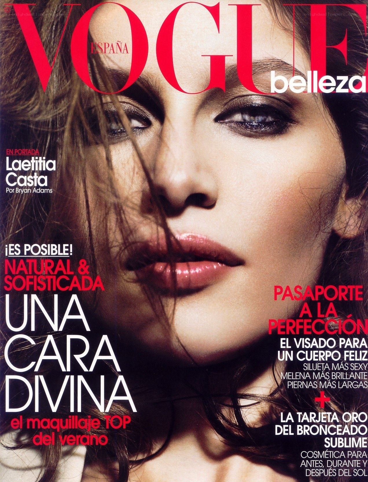Vogue Spain cover featuring Laetitia Casta