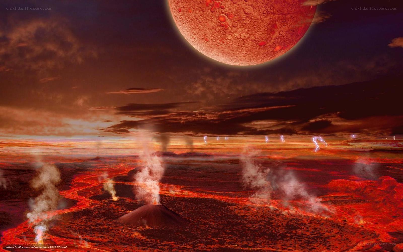 Volcanic alien landscape