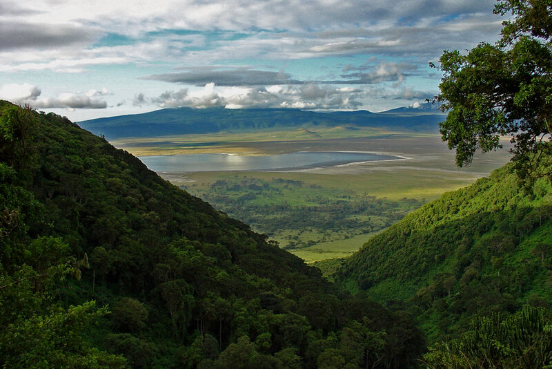 Volcanic Caldera Landscape