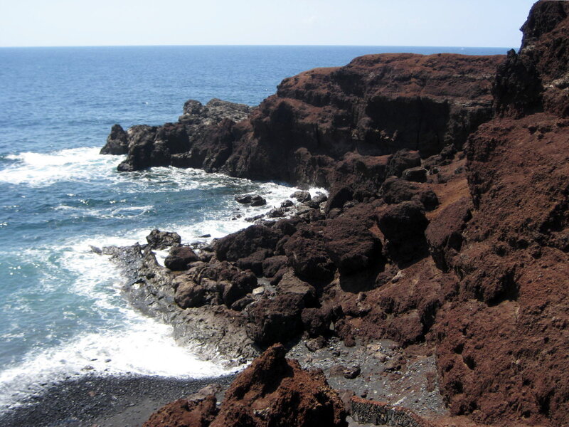Volcanic Coastline — Blue, Dramatic
