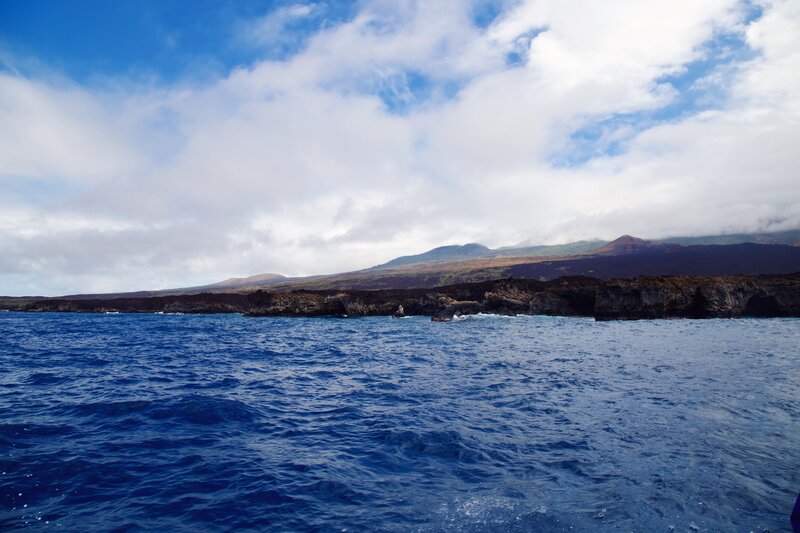 Volcanic Coastline — Blue, Serene, Afternoon