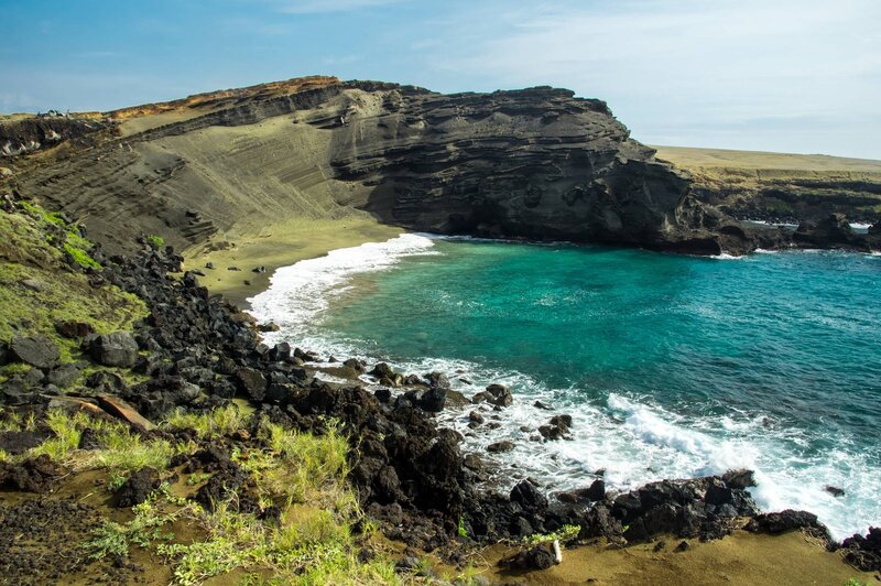 Volcanic Cove with Turquoise Water