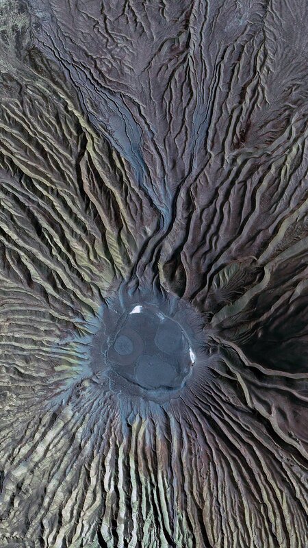 Volcanic Crater from Above