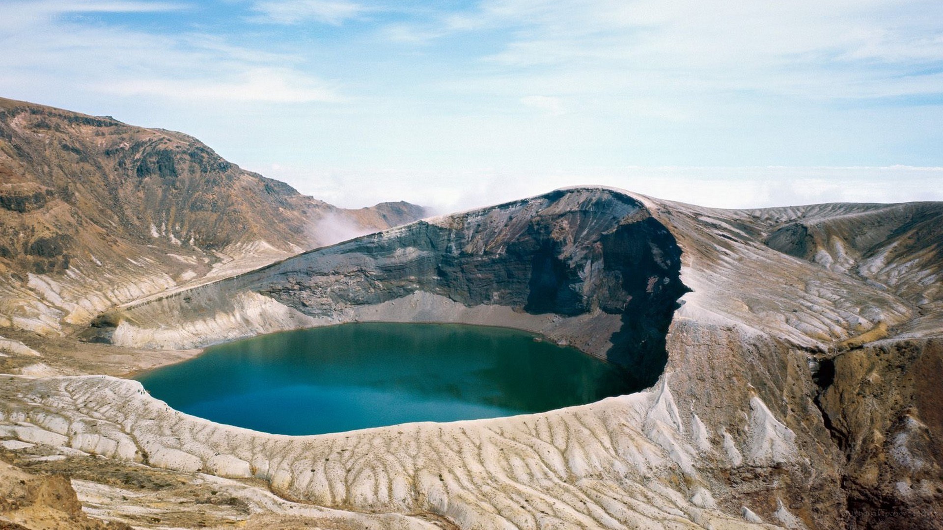 volcanic crater lake