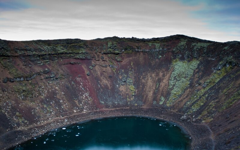 Volcanic crater lake