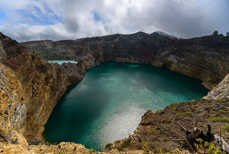 Volcanic Crater Lake — Teal