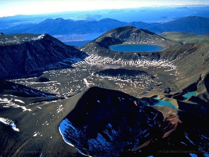 volcanic crater lakes