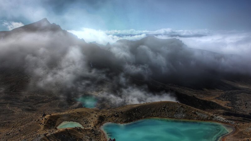 Volcanic Crater Lakes — Blue