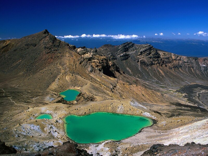 volcanic crater lakes