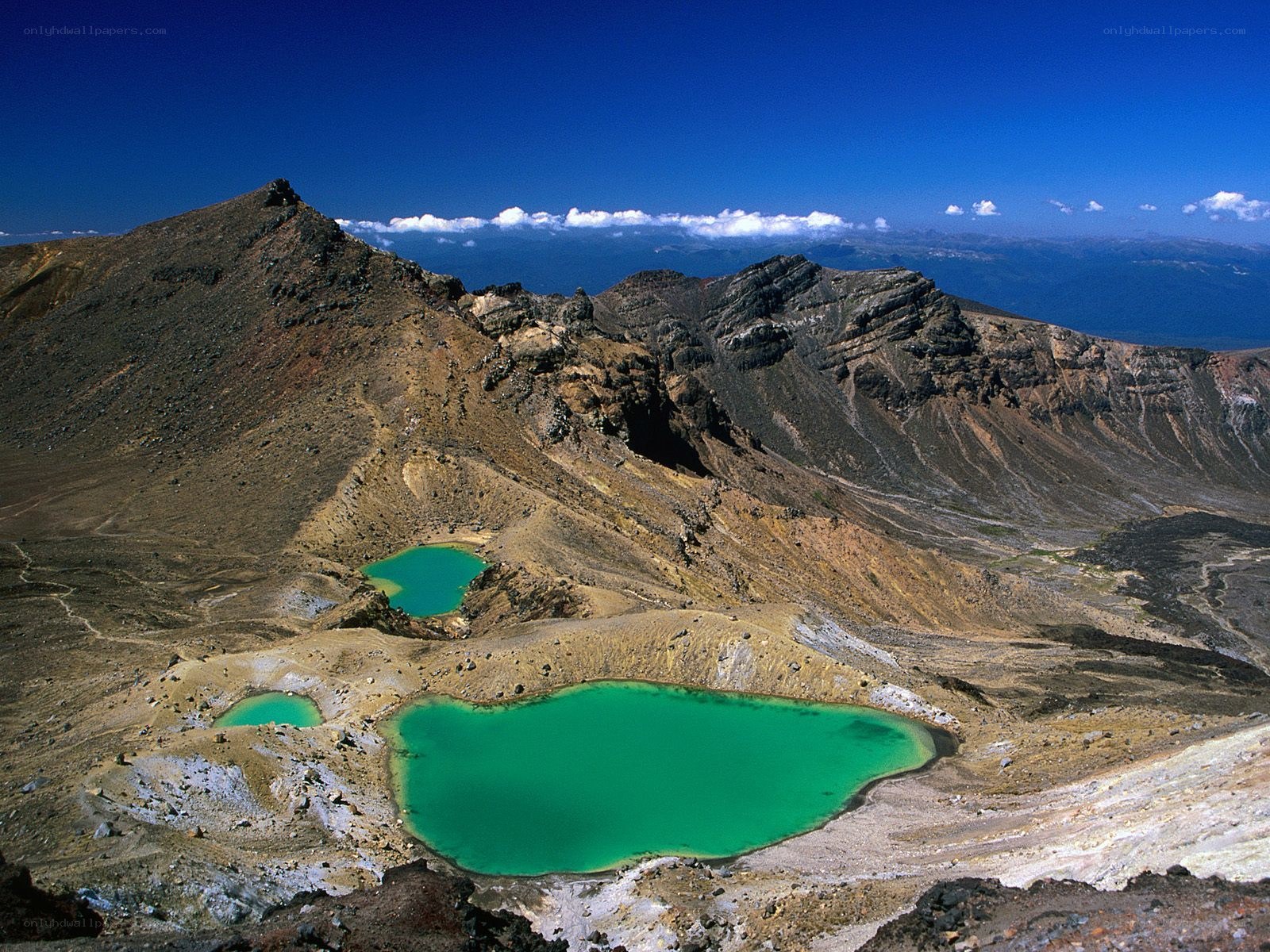 volcanic crater lakes