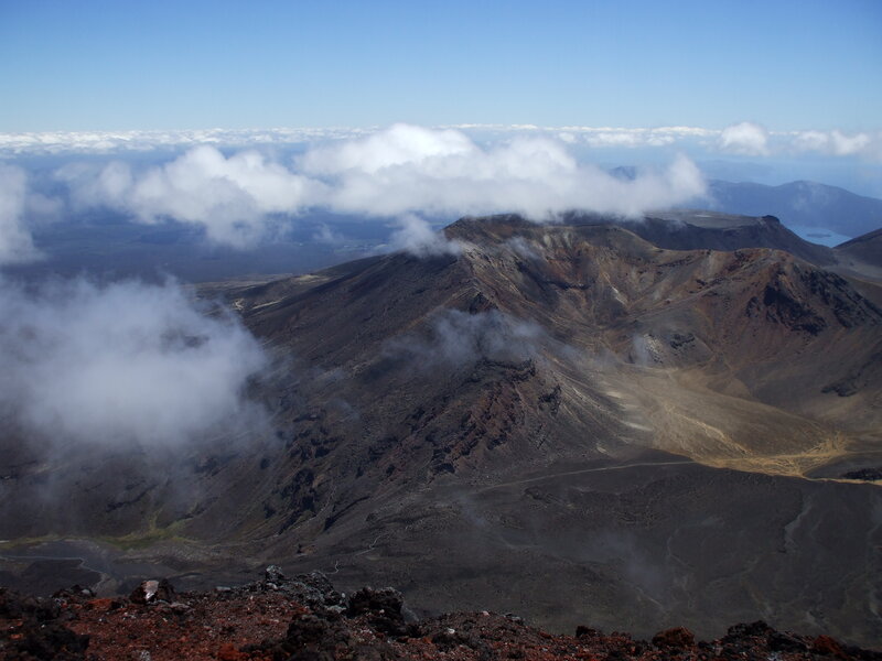 Volcanic Crater Landscape — Brown, Dramatic