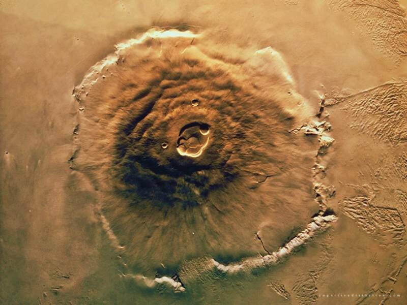 Volcanic Crater on Mars — Brown