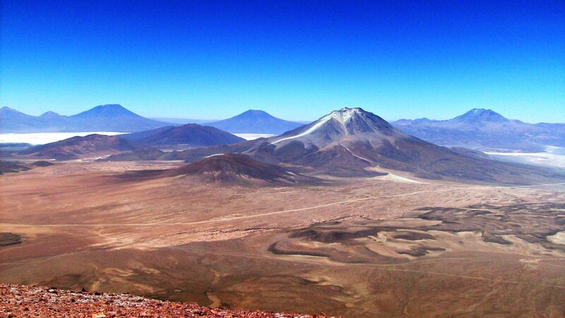 Volcanic Desert Landscape — Blue, Arid